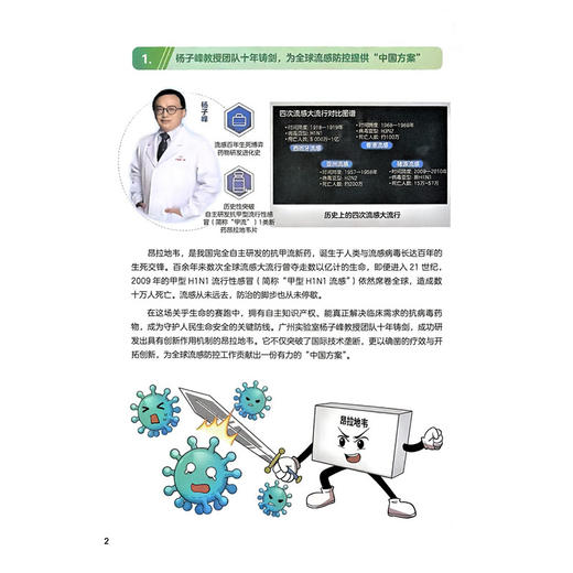 中国智慧 守护呼吸（配增值）周承志 钟惟月 主编 内容涵盖药物研发 疫苗攻坚 技术创新 以及器械革新 四大板块 人民卫生出版社 商品图4