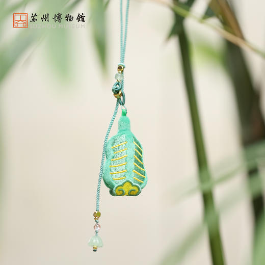 苏州博物馆 瑞彩仙琼毛绒挂件葫芦/芭蕉扇福禄双全手感柔软国风小物创意挂饰包挂钥匙扣手机链 商品图1