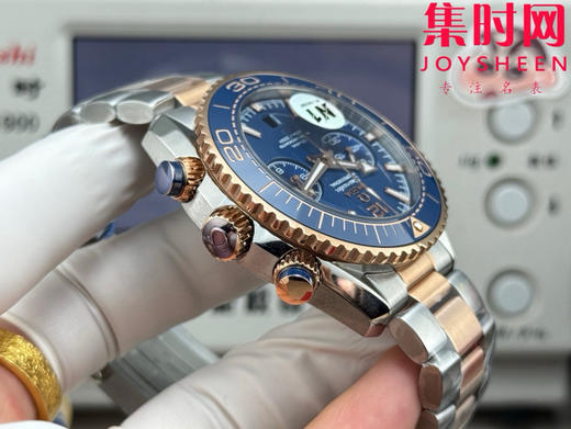 N1欧米茄海马海洋宇宙 海马600米计时系列 间玫金蓝 男士腕表 表径45.5mm 全新力作海马系列600米至臻天文台计时腕表 商品图5