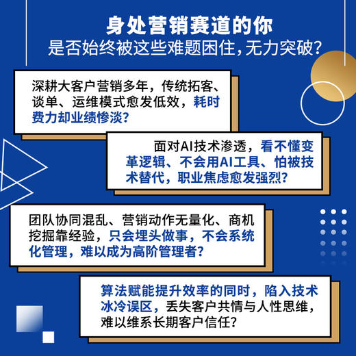 AI赋能大客户营销：新公式、新逻辑、新打法  聚焦B2B大客户全链路实战 企业数字化营销转型指南企业管理书籍 商品图1