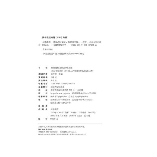 丝路遗珠：敦煌西域文献  陈红彦 主编  北京大学出版社 商品图2