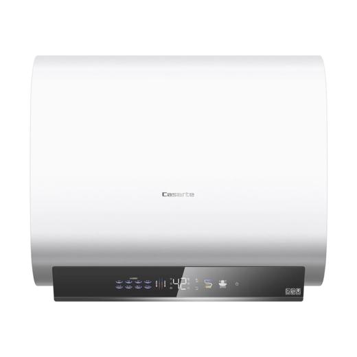 卡萨帝 热水器 CES60HD-KMINIA03U1 电热沐浴器 60升 天沐系列 3300W 冰雪白 一级能效 语音控制 双管加热 IPX4 扁桶型 商品图0