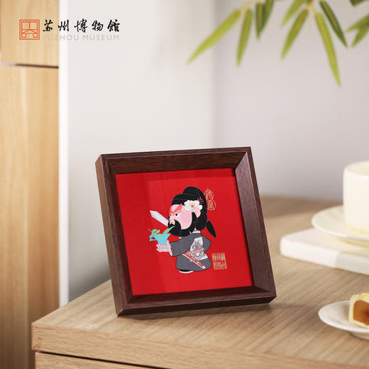 苏州博物馆 迎祥纳福织绣摆件/钟馗玄关书房桌面稳固可悬挂美好寓意送礼 商品图3