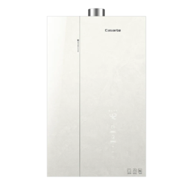 卡萨帝 热水器 JSLQ27-16CV3ECOU1 燃气沐浴器 无界系列 素心米 电子脉冲点火 天然气 一级能效 16(kg/min)  触控式 钢化玻璃 冷凝恒温