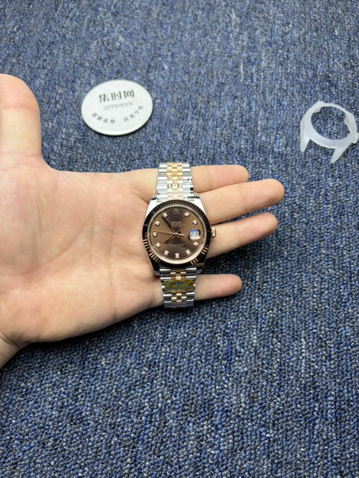 ARF劳力士日志型41mm 咖啡钻面 丹东3235一体机 五珠链 904L钢 男士腕表 商品图8