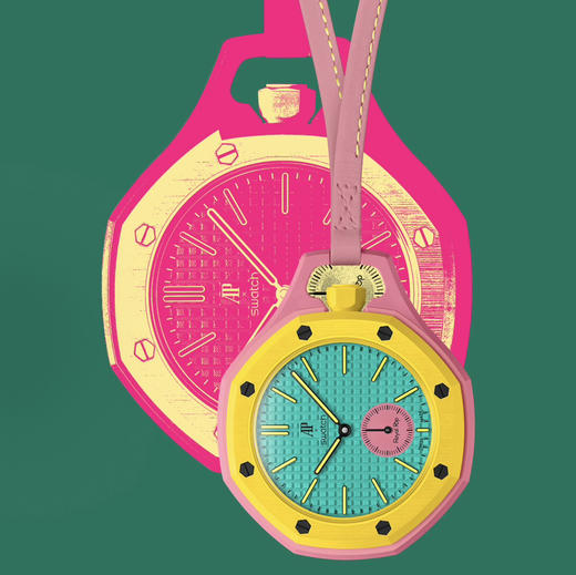 ap X Swatch联名款手表怀表石英表070202 商品图11