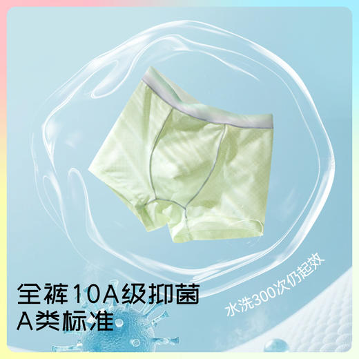 【儿童冰淇淋裤】米乐鱼男童女童冰丝内裤儿童10A抑菌夏薄款青少年平角中大童四角短裤3条装 商品图3