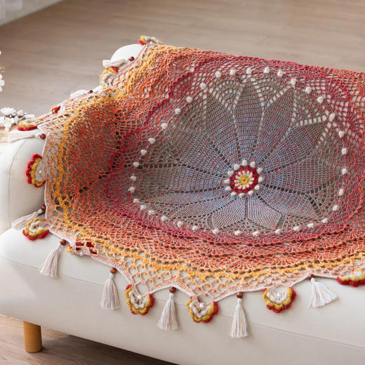 苏苏姐家垂幔毯手工DIY家居桌垫毯子钩针毛线自制材料包 商品图2