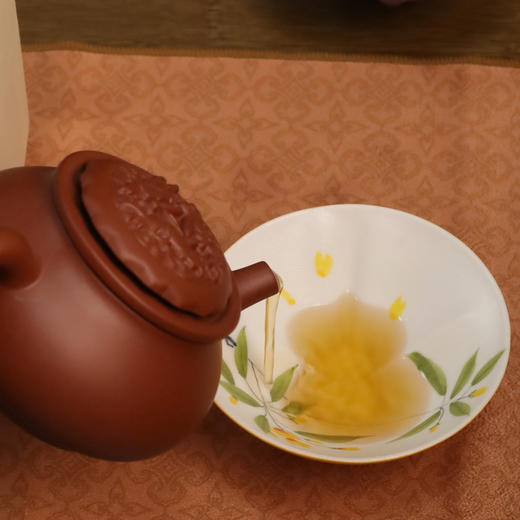 上古名屋·四时花信系列福禄盏 | 国家一级美术师刘铭志监制，经典葫芦造型，手绘花卉（3-7天发货） 商品图3