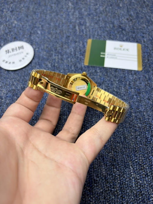 劳力士GS日志型系列 女款31mm 日志31系列 全金款 全金钻面 女士腕表 搭载改Cal.2236全自动机械机芯 商品图7