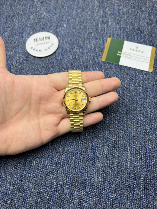 劳力士GS日志型系列 女款31mm 日志31系列 全金款 全金钻面 女士腕表 搭载改Cal.2236全自动机械机芯 商品图8