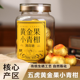 疯抢中！！【五虎·黄金果小青柑】传统生晒工艺 自然陈化 醇厚耐泡 250g*1罐装