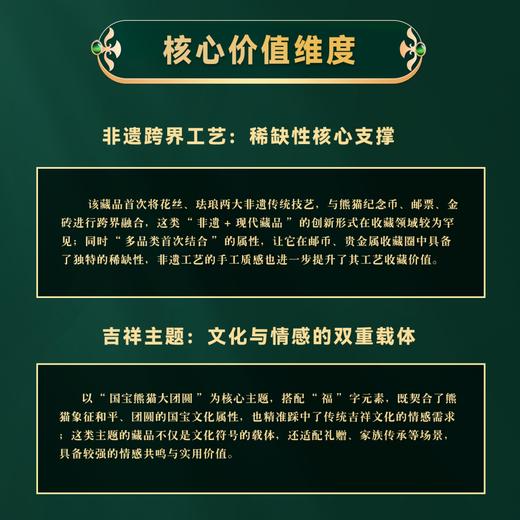 疯抢中！！【国宝熊猫·邮币金砖】45周年巨献 双非遗工艺 含5mg999足金 收藏送礼*送礼盒装 商品图8