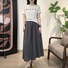 【轻薄透气 柔顺抗皱】colcl 亚麻肌理慵懒半身裙 垂顺面料 多色可选 商品缩略图4