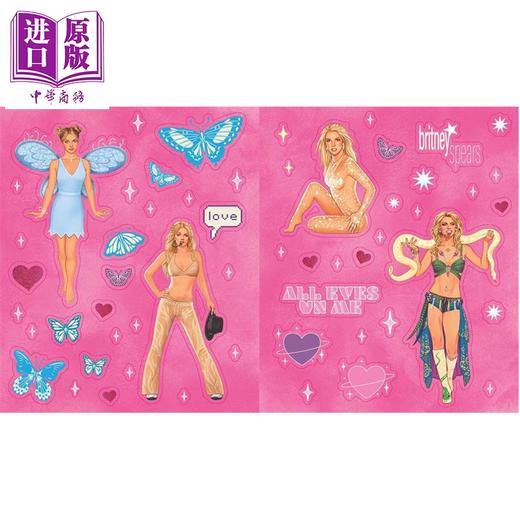 预售 【中商原版】布兰妮官方贴纸书 超过500个贴纸 The Official Britney Spears Sticker Book 英文原版 Running Press 商品图4