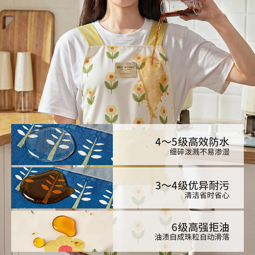 摩登主妇围裙厨房家用2026新款防水防油防污女高颜值带擦手巾罩衣 商品图1