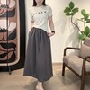 【轻薄透气 柔顺抗皱】colcl 亚麻肌理慵懒半身裙 垂顺面料 多色可选 商品缩略图9