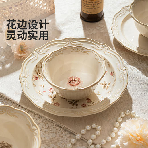 摩登主妇窑变中古风餐具饭碗具家用2026新款高颜值盘子餐盘面汤碗 商品图2