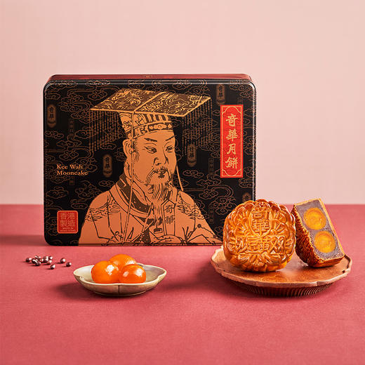 【双黄豆沙月饼】传统口味 港式月饼 糕点 中秋送礼奇华饼家中国香港进口 商品图5