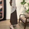 【轻薄透气 柔顺抗皱】colcl 亚麻肌理慵懒半身裙 垂顺面料 多色可选 商品缩略图3