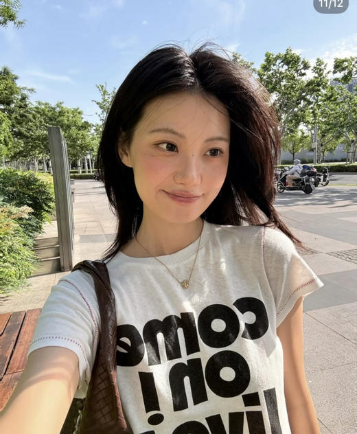 原单正品短句亚麻棉短袖T恤070611 商品图8