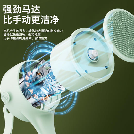【超模君严选】HOKIDO双柄翻转电动洗澡刷 全自动搓澡，搓泥、去角质、洗后背一键搞定 商品图1