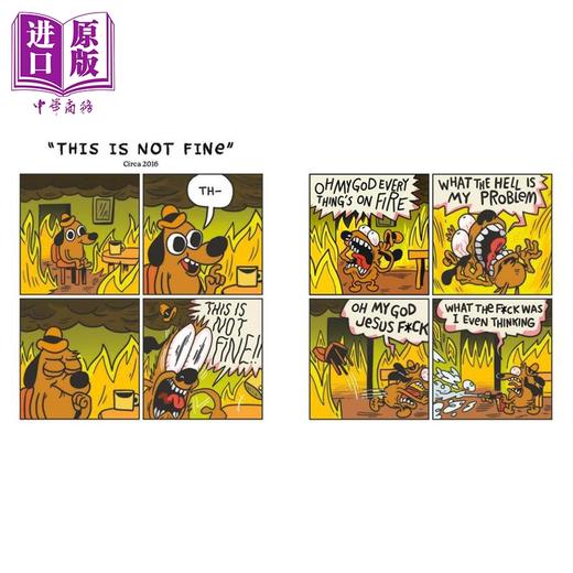 预售 【中商原版】问题猎犬 漫画 语录小书 This Is Fine Life Lessons for a World on Fire 英文原版 KC Green 商品图4
