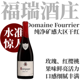 【水准惊人·纯净矿感大区干红】  2023 福瑞酒庄勃艮第干红  Jean-Marie Fourrier Bourgogne Rouge