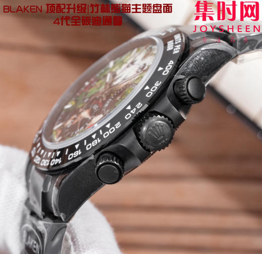 劳力士 宇宙计型 改装迪通拿 BLAKEN定制迪通拿 绿巨人主题盘面 全黑武士迪通拿“竹林熊猫” “浩克烈焰” 商品图5