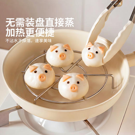 摩登主妇316L不锈钢蒸架食品级蒸锅小支架电饭锅内蒸煮支架高脚架 商品图3