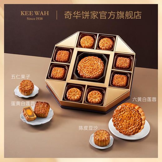 【御满星-六黄月饼】中国香港奇华饼家广式中秋节礼品送礼装 商品图2