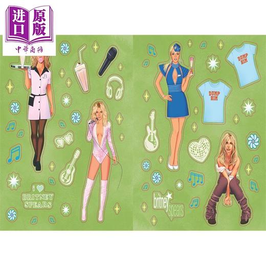 预售 【中商原版】布兰妮官方贴纸书 超过500个贴纸 The Official Britney Spears Sticker Book 英文原版 Running Press 商品图2