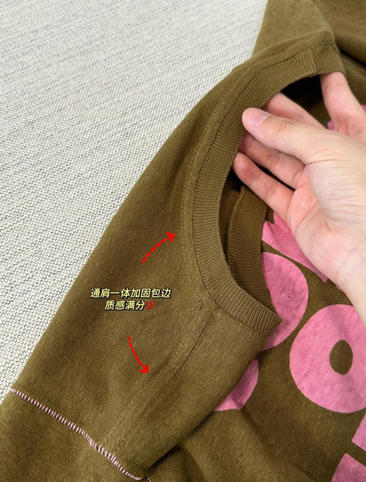 原单正品短句亚麻棉短袖T恤070611 商品图11