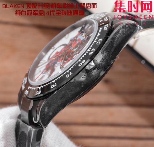 劳力士 宇宙计型 改装迪通拿 BLAKEN定制迪通拿 机车主题盘面 全黑武士迪通拿"纯白摩托" "烈焰竞速" 商品图6