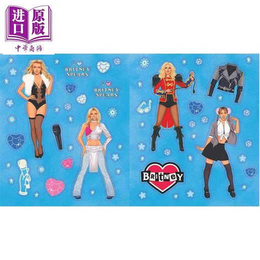 预售 【中商原版】布兰妮官方贴纸书 超过500个贴纸 The Official Britney Spears Sticker Book 英文原版 Running Press 商品图3