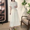 【轻薄透气 柔顺抗皱】colcl 亚麻肌理慵懒半身裙 垂顺面料 多色可选 商品缩略图7