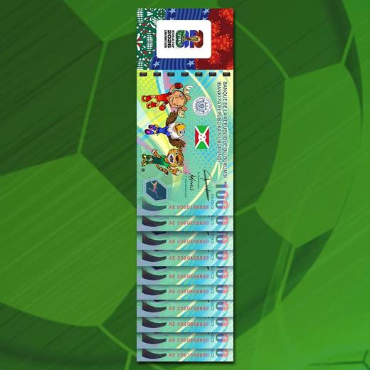 【官方正品】2026年美加墨世界杯单张 双连体纪念钞 十连号卡册 FIFA授权 法定货币 商品图9