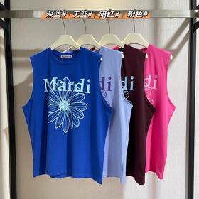原单Mardi女士雏菊印花无袖背心070702