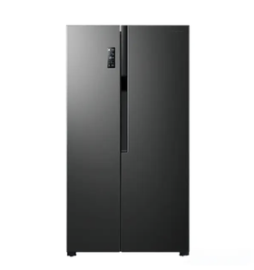 容声 冰箱 BCD-608WD18HP 605升 对开门 风冷 变频 一级能效 单循环 两侧散热 电脑控温 金属面板 LED显示 无变温 墨韵灰