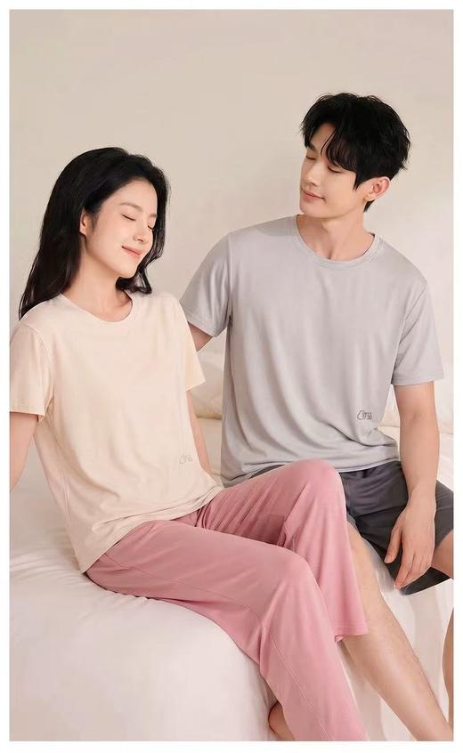 【99元2套】莱赛尔天丝凉感家居服 | 65%莱赛尔，轻薄如风，好舒服～男女情侣款 商品图0