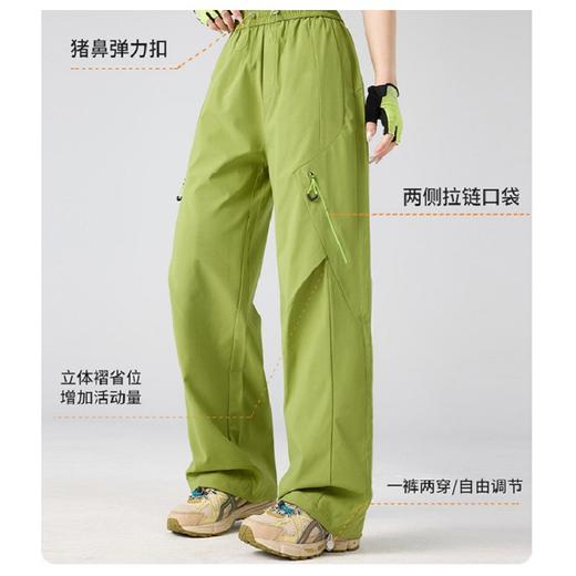 【防泼水性，轻量化户外】【阔腿/束腿可调节】夏季新款山系轻量化户外情侣工装冰丝裤防泼水机能冲锋男女轻薄运动徒步裤 商品图6