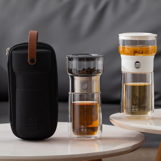 哲品 派.T-MAKER-玻璃版派杯升级版便携单人泡茶杯 商品图5