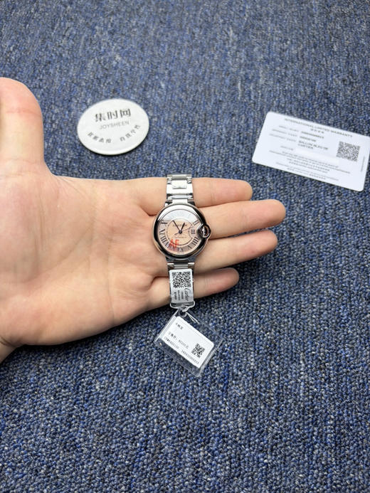 CR卡地亚蓝气球系列 中号33mm 粉气球 女士腕表 商品图8