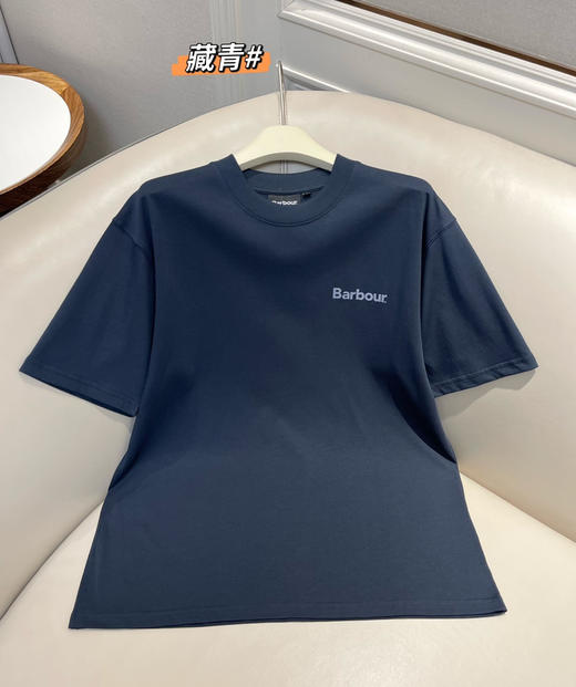 原单Barbour 男女款后背印花T恤070801 商品图2