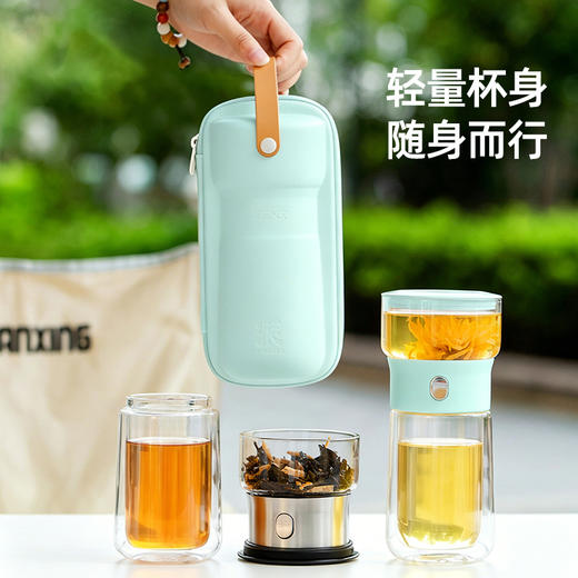 哲品 派.T-MAKER-玻璃版派杯升级版便携单人泡茶杯 商品图0