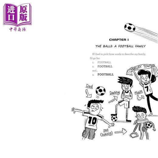 预售 【中商原版】足球天才约翰尼·鲍尔1 意外足球天才 Johnny Ball Accidental Football Genius 英文原版 Matt Oldfield 商品图1