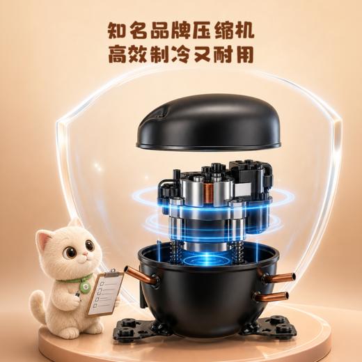 【TCL冰箱】TCL喵小鲜118升单门双温家用小冰箱节能低噪租房电冰箱 商品图5