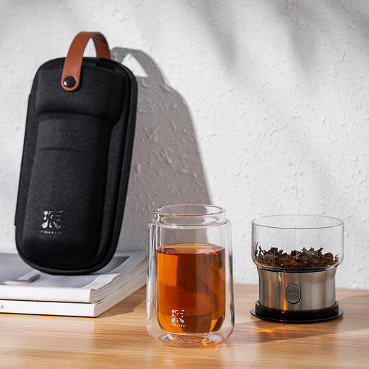 哲品 派.T-MAKER-玻璃版派杯升级版便携单人泡茶杯 商品图4