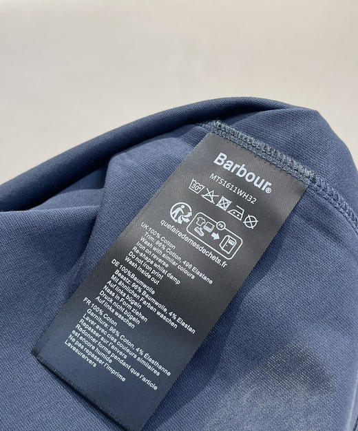 原单Barbour 男女款后背印花T恤070801 商品图6