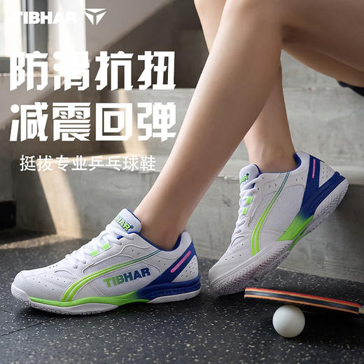 Tibhar挺拔乒乓球鞋02626飞舞2.0专业男款女款乒乓球运动鞋透气防滑舒适减震比赛鞋 商品图1